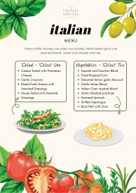 Italian Menu